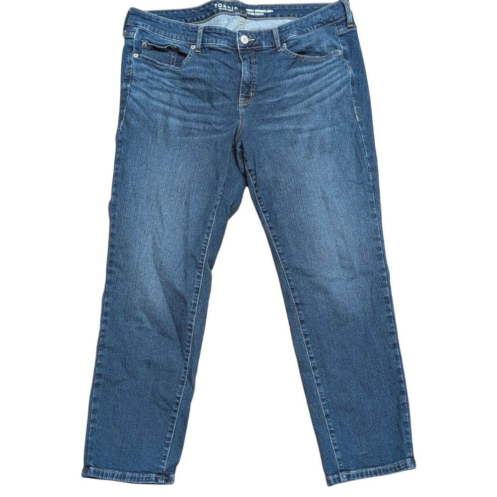 Torrid‎ Jeans Plus 18 Perfect Boyfriend Ankle Denim Pants Straight Leg Stretch
